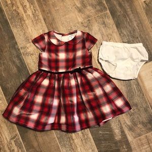 Carter’s Red, Black and White Plaid Dress
